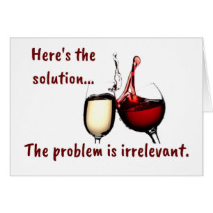 Le vin est la solution Carte