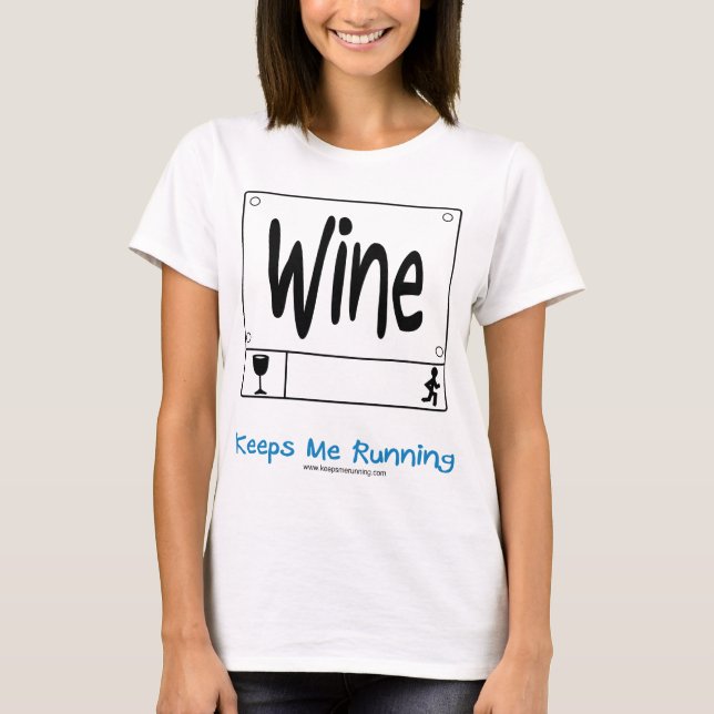 Le vin me garde T-shirt courant (Devant)