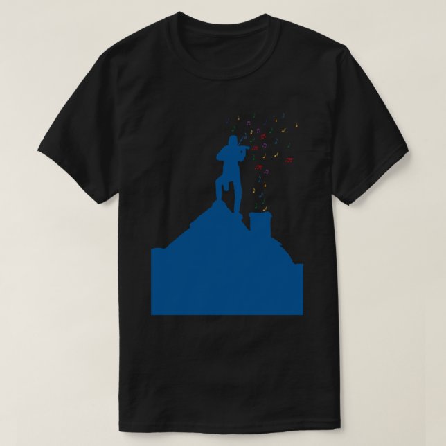 Le violon sur le toit de la T-shirt essentielle (Design devant)