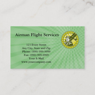 Le vol d'aviateur entretient le carte de visite