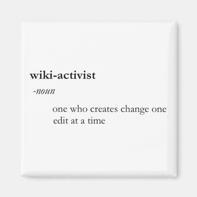 Le Wiki-activiste Magnet (Devant)