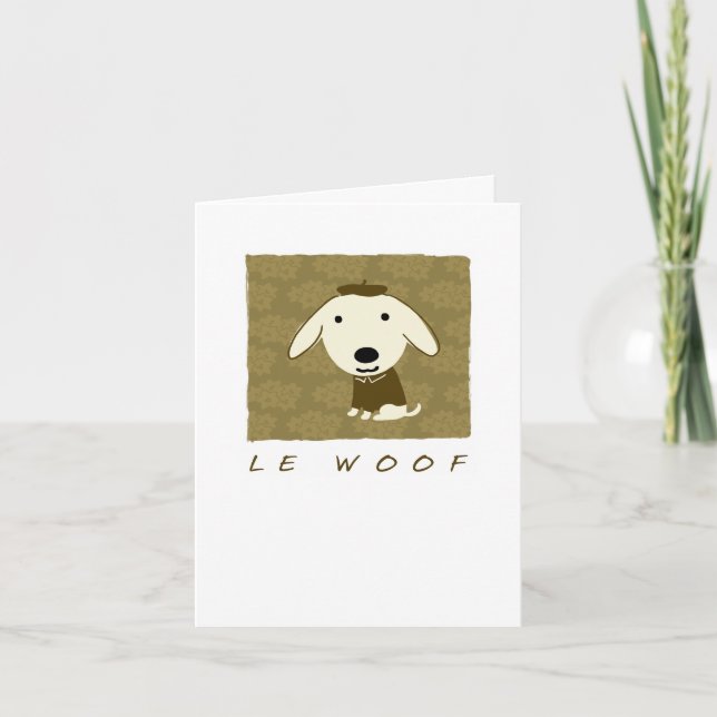 Le Woof Thank You Card (Front)