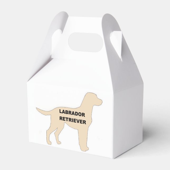 LE yellow name silhouette Favor Box (Front Side)