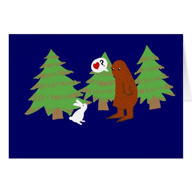 Le yeti et le lapin discutent l'amour (Devant horizontal)