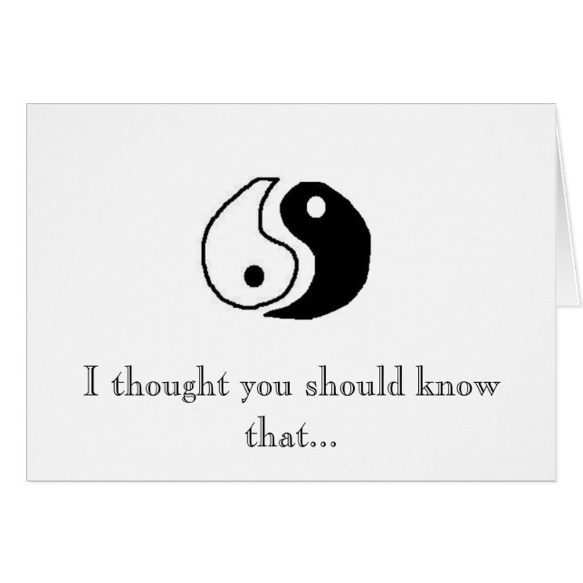 Le Yin à mon Yang (Devant horizontal)