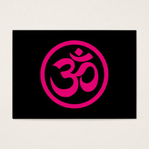 Le yoga rose et noir OM entourent