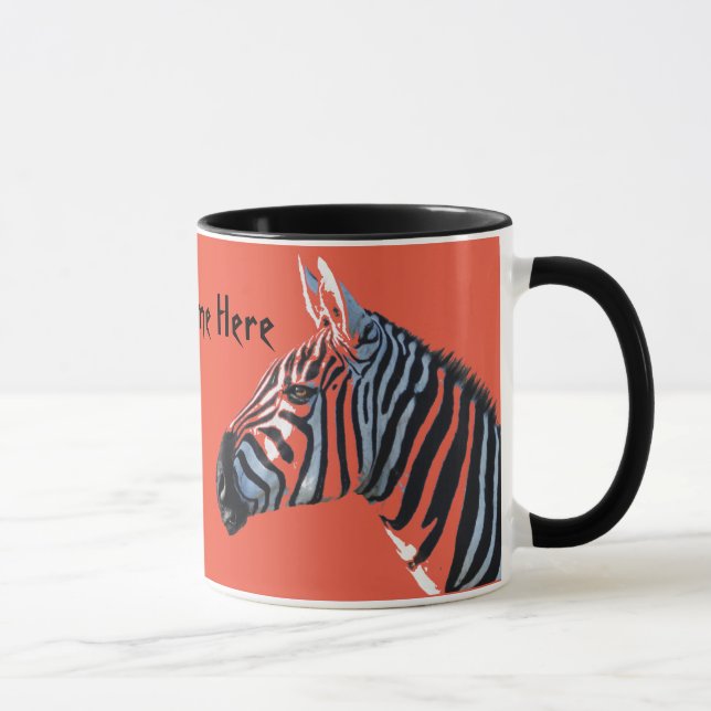 Le zèbre dirige la tasse (Droite)