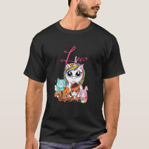 Lea Unicorn Squirrel Cat Butterfly Horse Dog T-Shirt