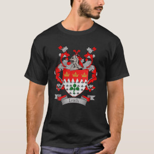 Leach Coat Of Arms Leach Surname Family Crest T-Shirt