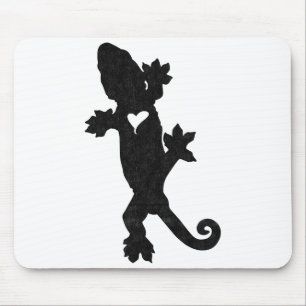 Leachie New Caledonian Gecko Artsy Distressed Mouse Pad