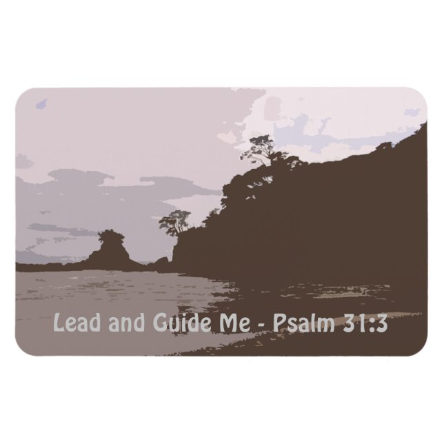 Lead and Guide Me - Psalm 31:3 Magnet (Horizontal)