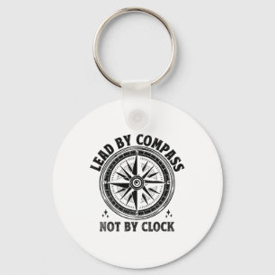 Lead By Comp Not By Clock Camping Scouting Scout Keychain