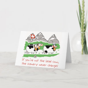 Lead Cow Greeting Card