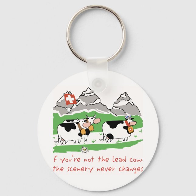 Lead Cow Keychain (Front)