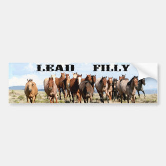 Lead Filly bumper sticker