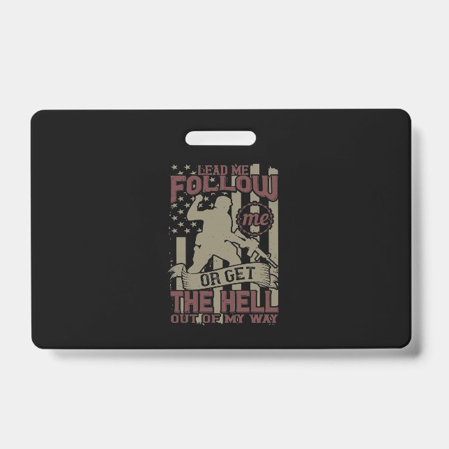 Lead Me, Follow Me Badge (Front)