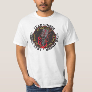 Lead Singer Mens Value Rock Music T-shirt