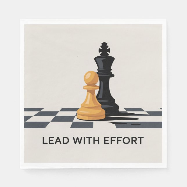 Lead With Effort Napkin (Front)