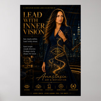 Lead With Inner Vision – Executive Leadership Post Poster