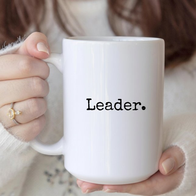Leader mug leadership gift for boss & team leaders (leader mug gift for boss, leadership gift for work manager, thank you mug for mentor or boss)
