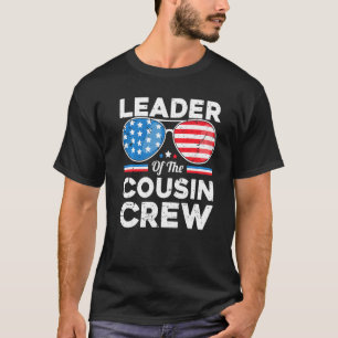Leader Of The Cousin Crew 4th Of July Toddler Kids T-Shirt