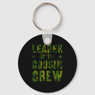 Leader Of The Cousin Crew Funny Grandma Grandpa Ca Keychain