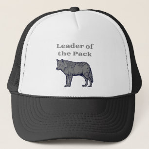Leader of the Pack Wolf Trucker Hat