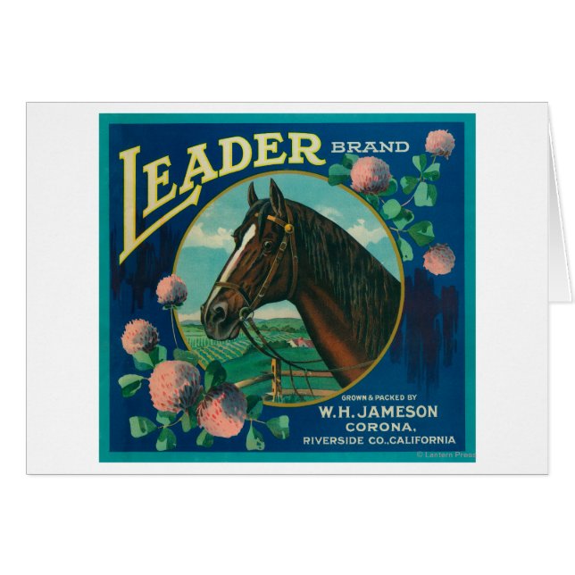 Leader Orange LabelCorona, CA (Devant horizontal)