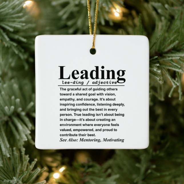 Leadership Ceramic Ornament (Tree)