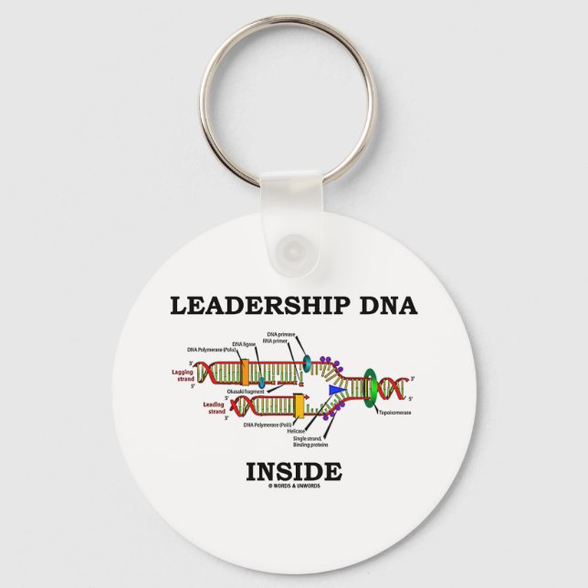 Leadership DNA Inside (DNA Replication) Keychain (Front)
