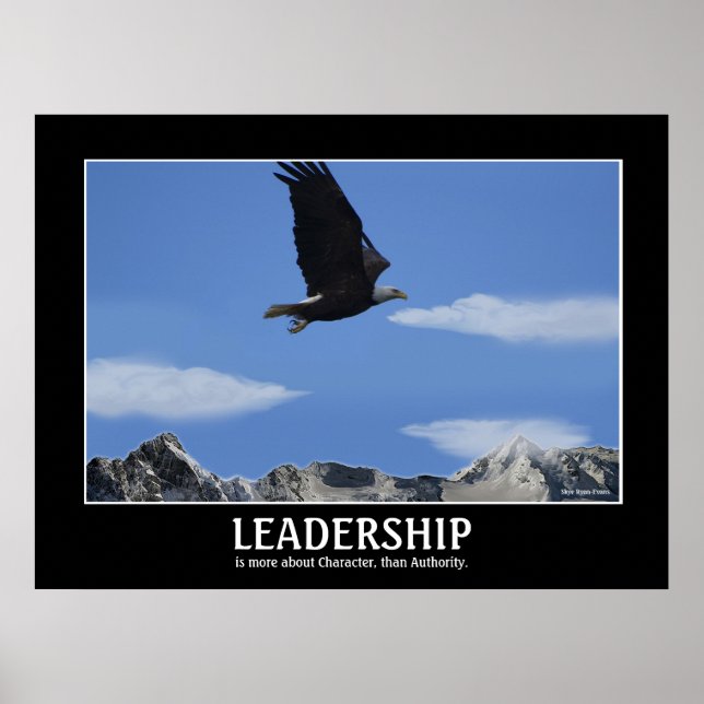 LEADERSHIP ~ Eagle Smaller Motivational Poster (Front)