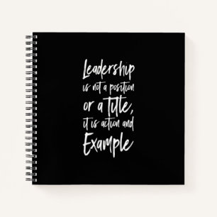 leadership is example notebook
