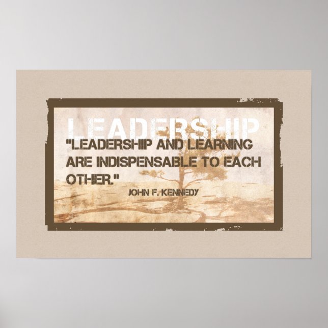 Leadership Poster - Kennedy Quote (Front)