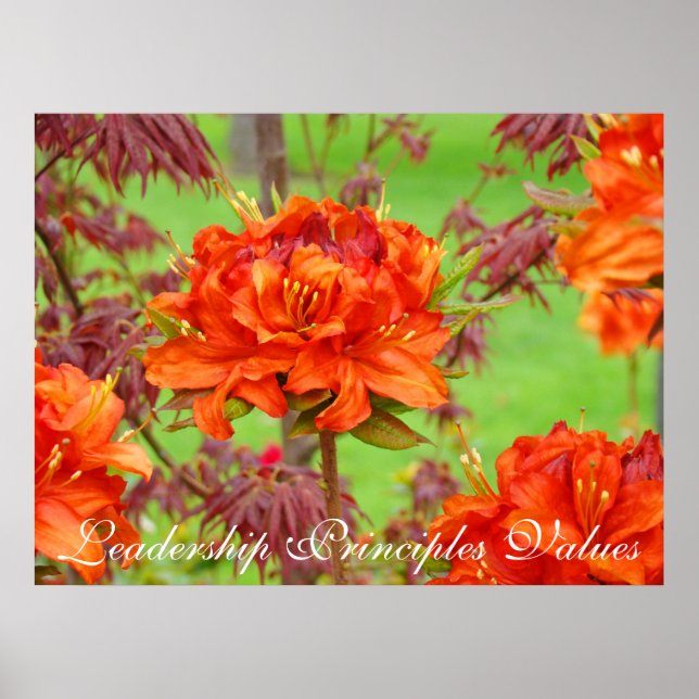 Leadership Principles Values art prints Office Art (Front)
