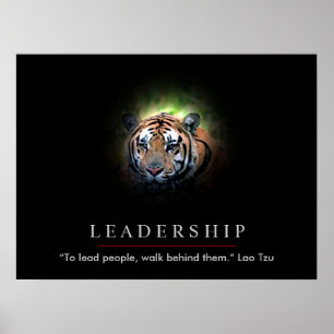 Leadership Tiger Eyes Poster Print