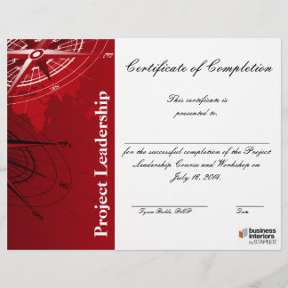 Leadership workshop certificate of completion
