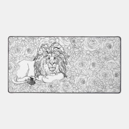 Leading Lion Desk Mat