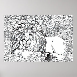 Leading Lion Poster
