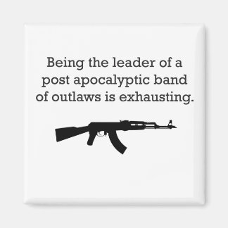 Leading Post Apocalyptic Outlaws Magnet