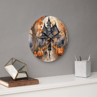 Leading The Way Witch AI Generated  Large Clock