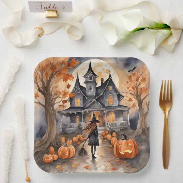 Leading The Way Witch AI Generated  Paper Plate (Wedding)