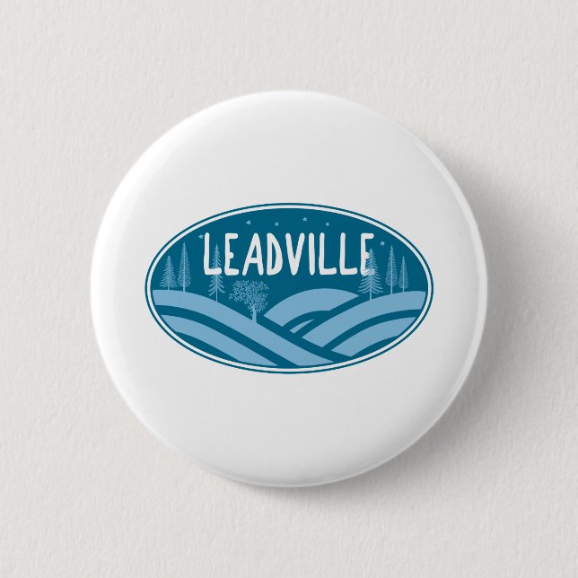 Leadville Colorado Outdoors 2 Inch Round Button (Front)