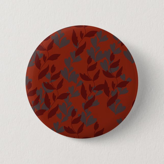 leaf 2 inch round button (Front)