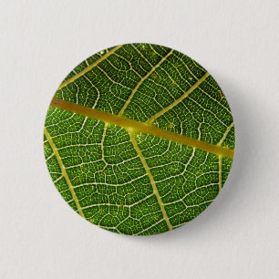 Leaf 2 Inch Round Button