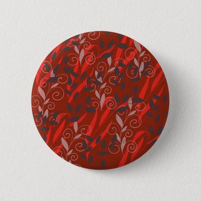 leaf 2 inch round button (Front)