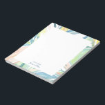 Leaf Abstract Art Personalized Flat Note Card<br><div class="desc">This personalized note card design features a beautiful hand-painted watercolor abstract art. Customize the text with your name and use it for any occasion or business. More matching products are available at my shop ByEunMee.</div>