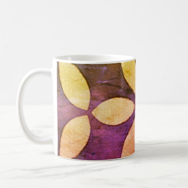 Leaf and Floral Mug (Left)