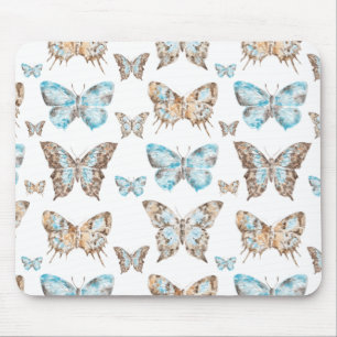 Leaf Art Butterfly Mouse Pad