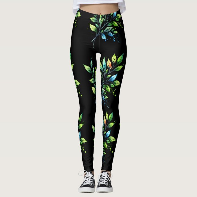 Leaf art leggings (Front)