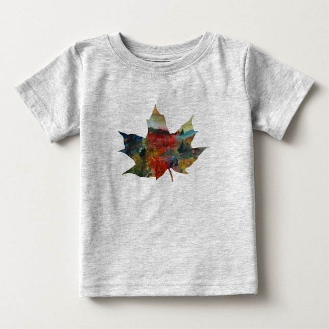 Leaf , Autumn leaf Art Bodysuit (Front)